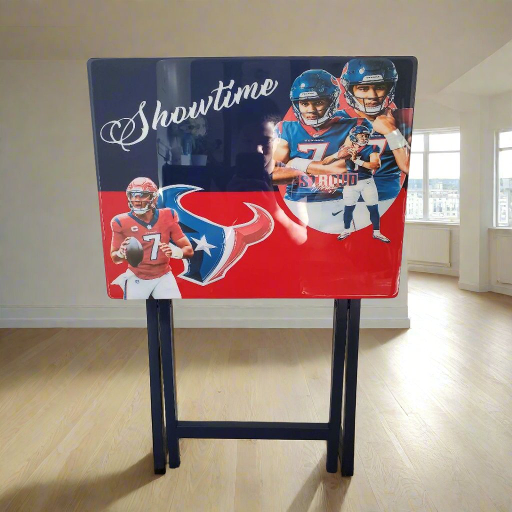 CJ STROUD TEAXANS DUAL IMAGE CUSTOM TABLE