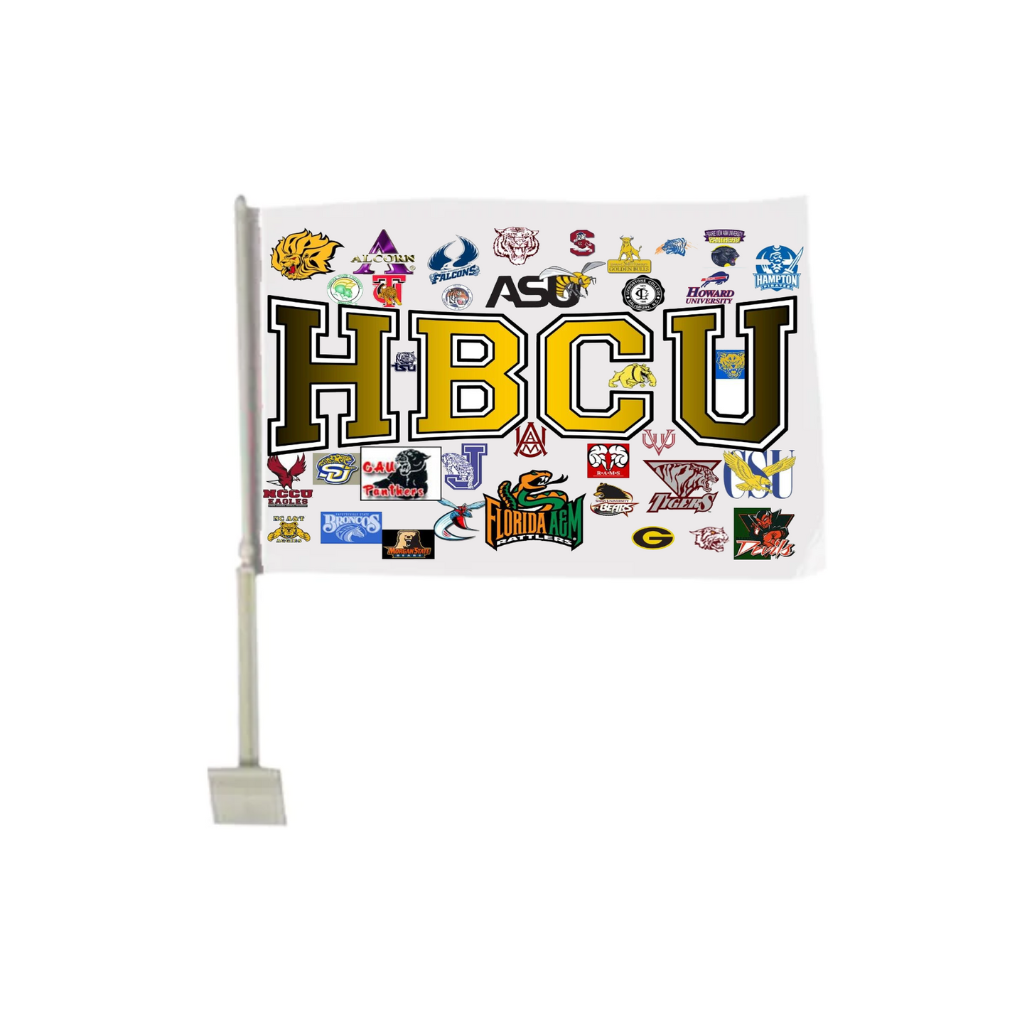 HBCU ALL 57 SCHOOLS CAR FLAGMessage us for additional colors or customizations. Contact us form at the bottom of the website