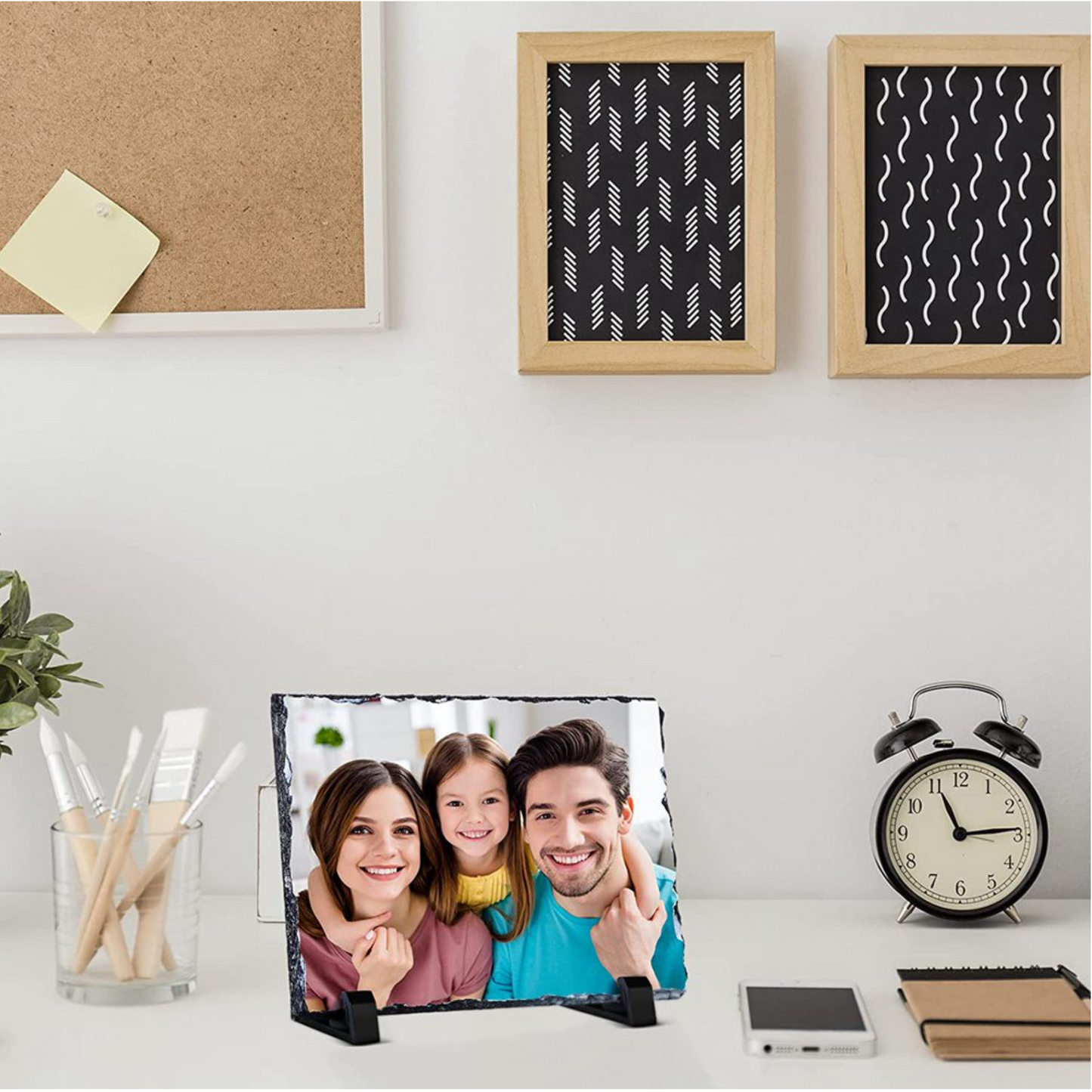 RECTANGLE PREMIUM CUSTOMIZED ROCK PHOTO SLATE