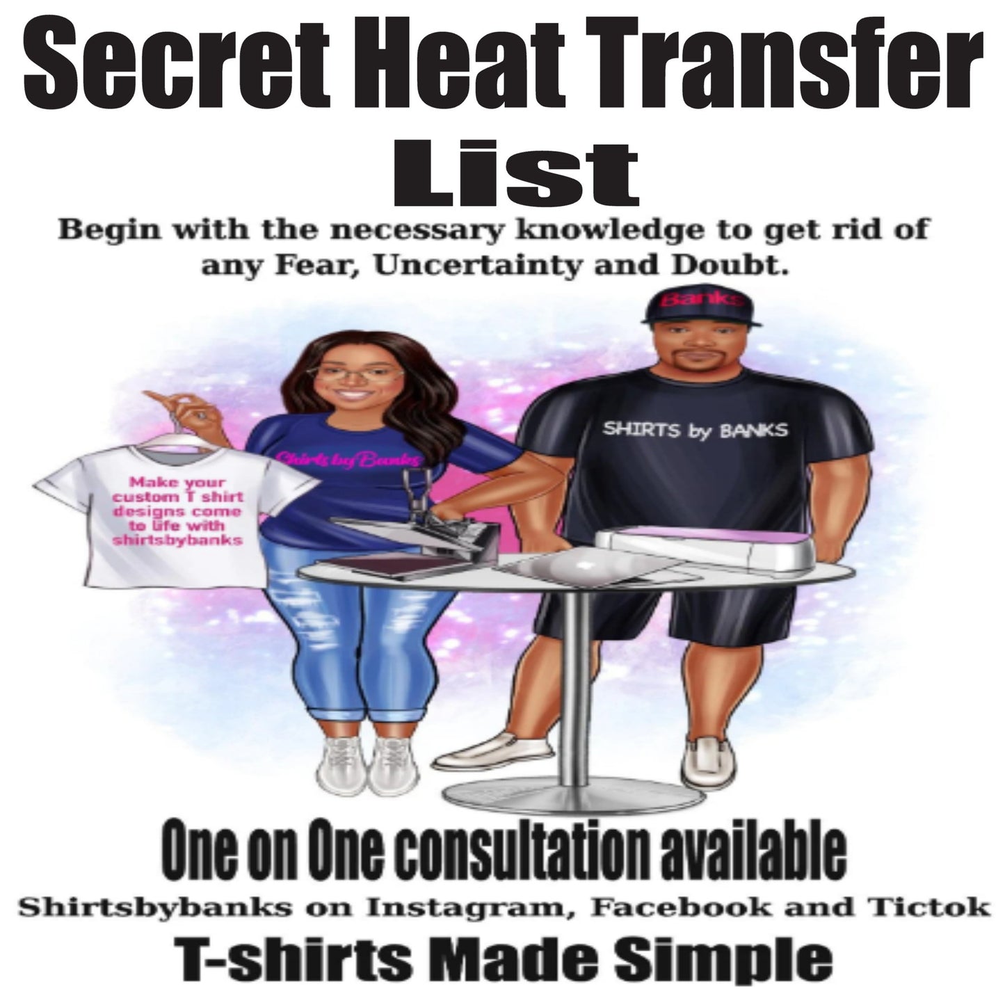 ShirtsByBanks Secret Transfer list