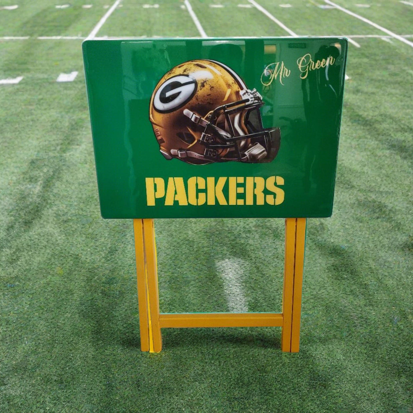 Packers Helmet Table