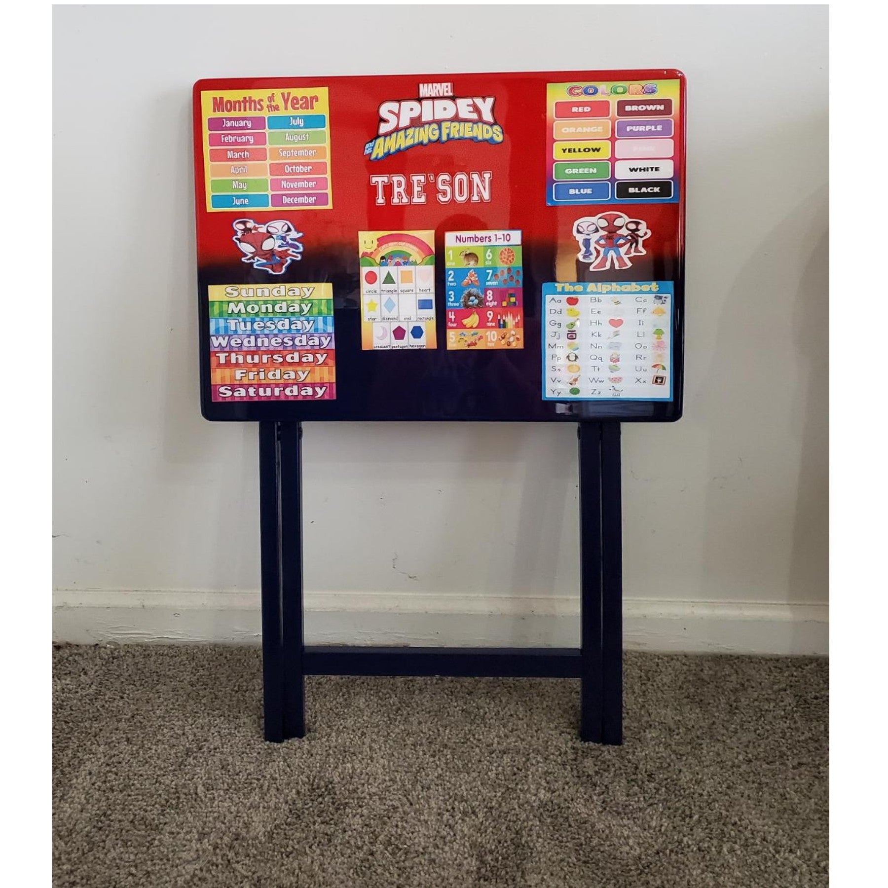 Spoder Man Learning Table Kids Learning Tables – Neighborhood Printing