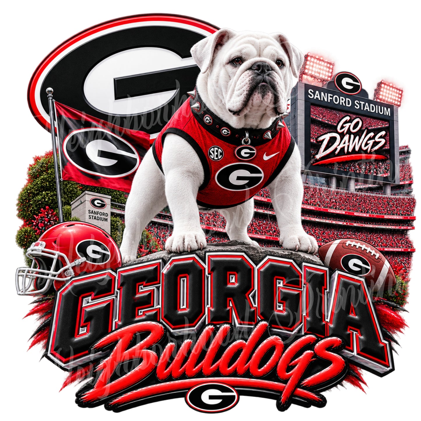 UGA ON TOP BULLDOG